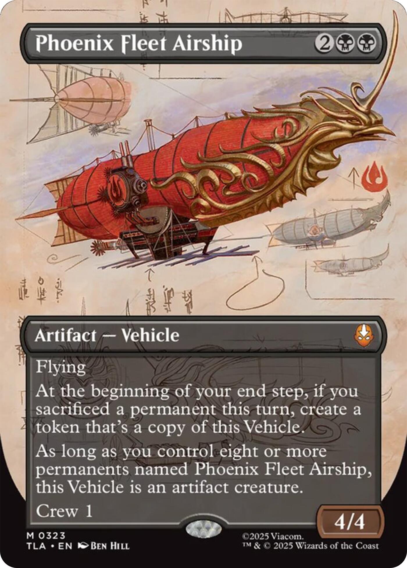 Phoenix Fleet Airship (Borderless) [Avatar: The Last Airbender] | Tabernacle Games