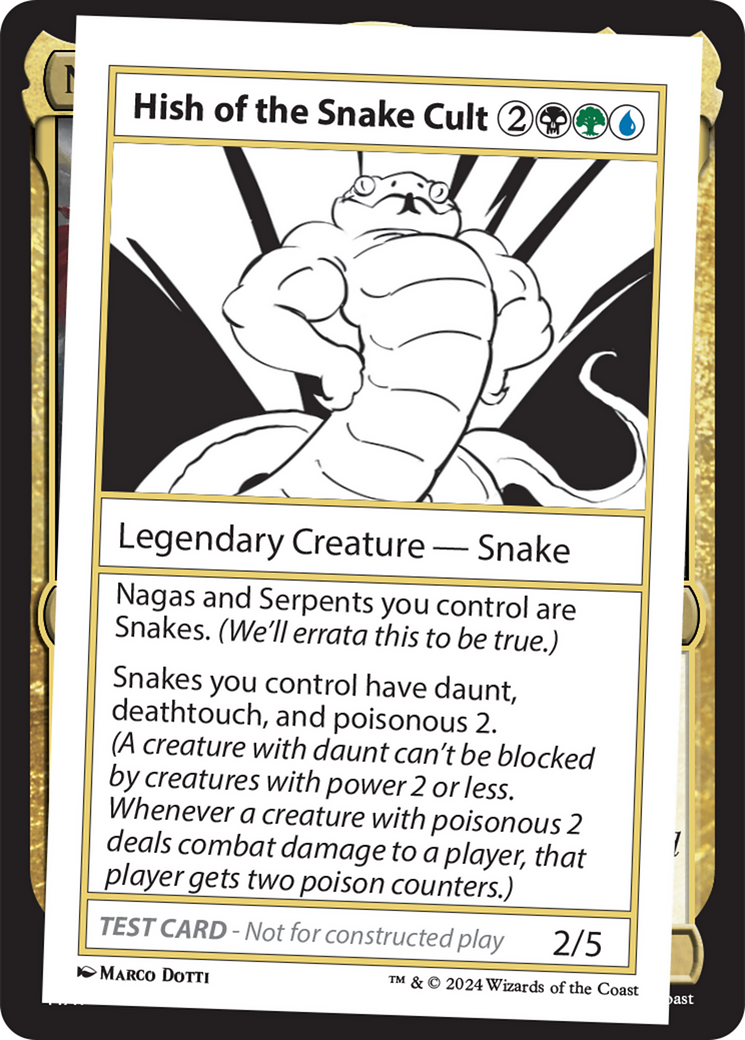 Hish of the Snake Cult [Mystery Booster 2 Playtest Cards] | Tabernacle Games