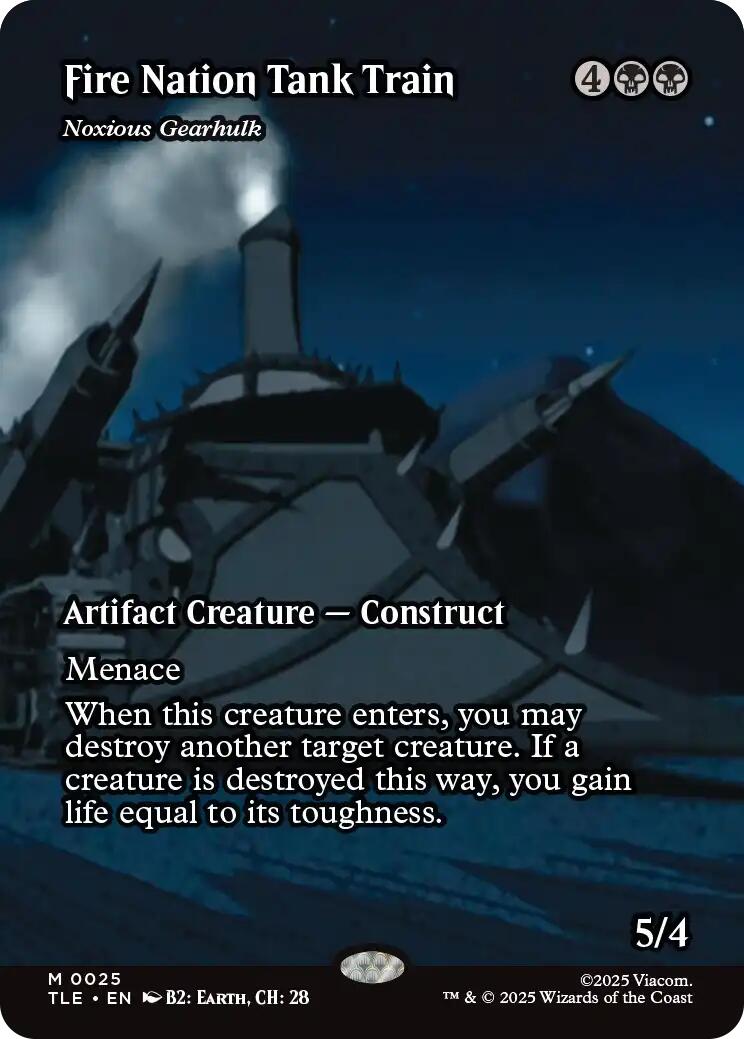 Fire Nation Tank Train - Noxious Gearhulk (Borderless) [Avatar: The Last Airbender: Eternal-Legal] | Tabernacle Games