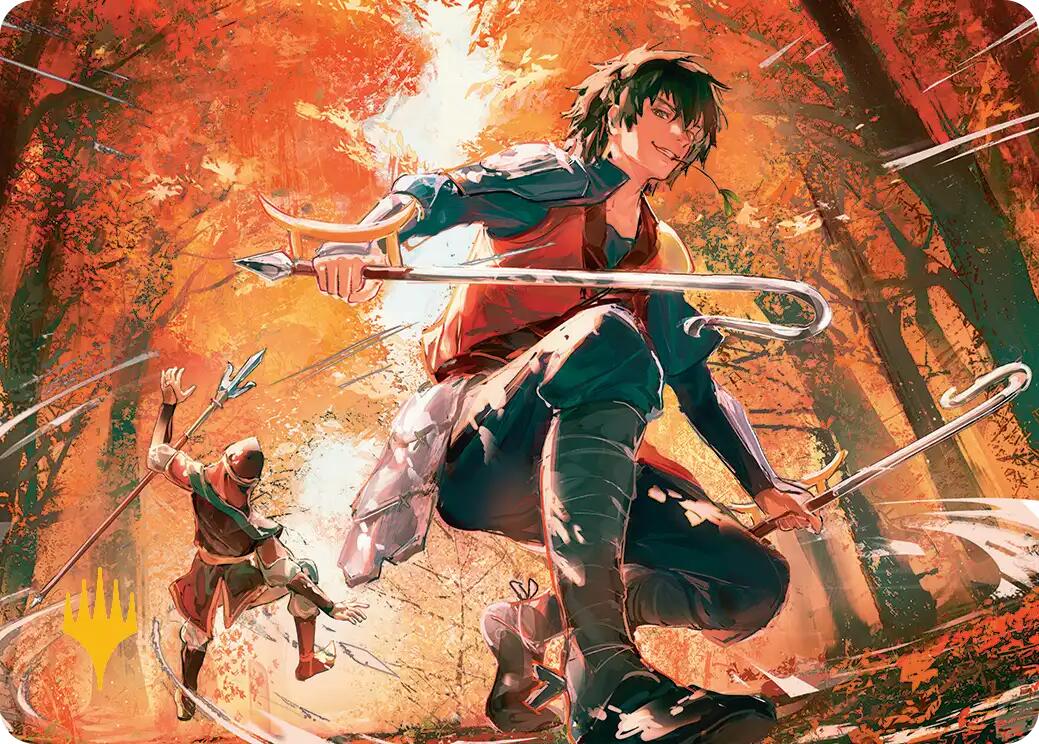 Jet, Rebel Leader Art Card (Gold-Stamped Planeswalker Symbol) [Avatar: The Last Airbender Art Series] | Tabernacle Games