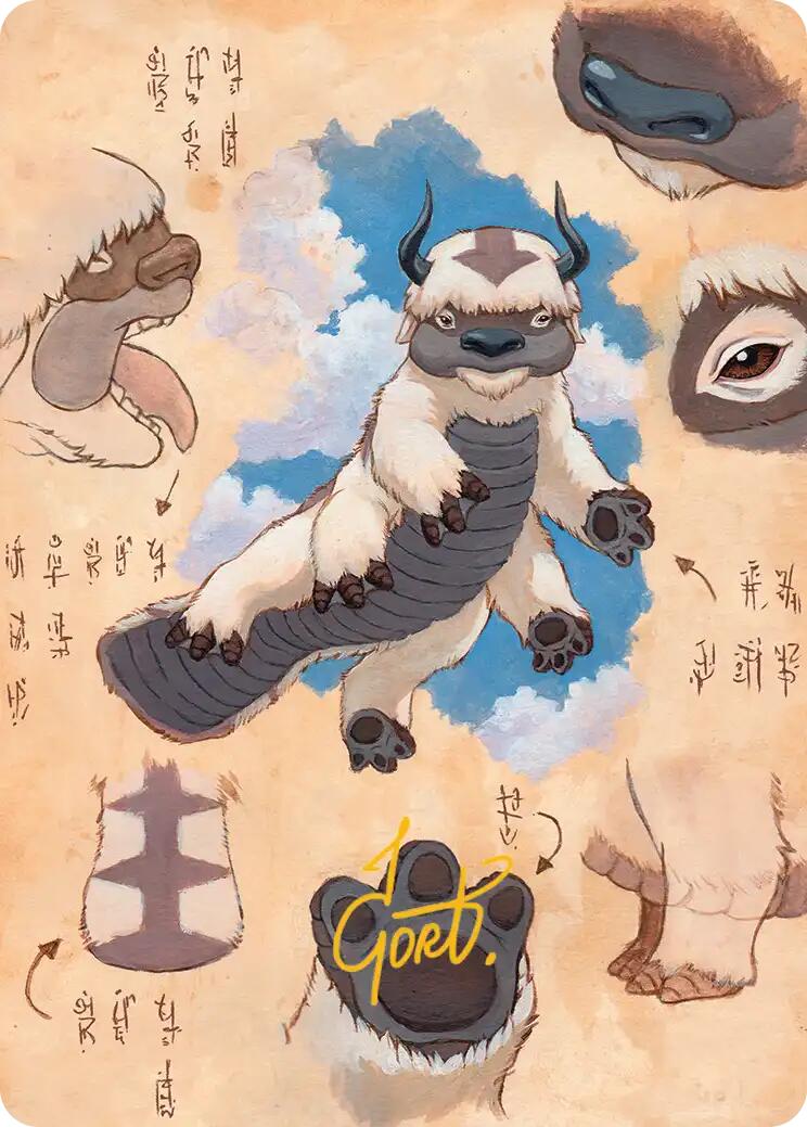 Appa, Steadfast Guardian Art Card (Gold-Stamped Signature) [Avatar: The Last Airbender Art Series] | Tabernacle Games