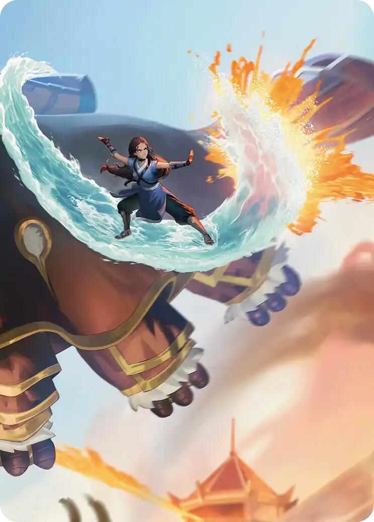 Katara's Reversal Art Card [Avatar: The Last Airbender Art Series] | Tabernacle Games