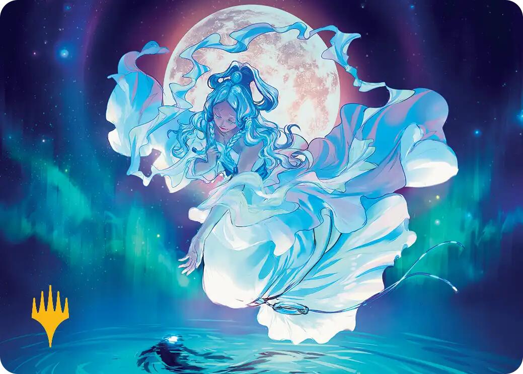 Yue, the Moon Spirit Art Card (Gold-Stamped Planeswalker Symbol) [Avatar: The Last Airbender Art Series] | Tabernacle Games