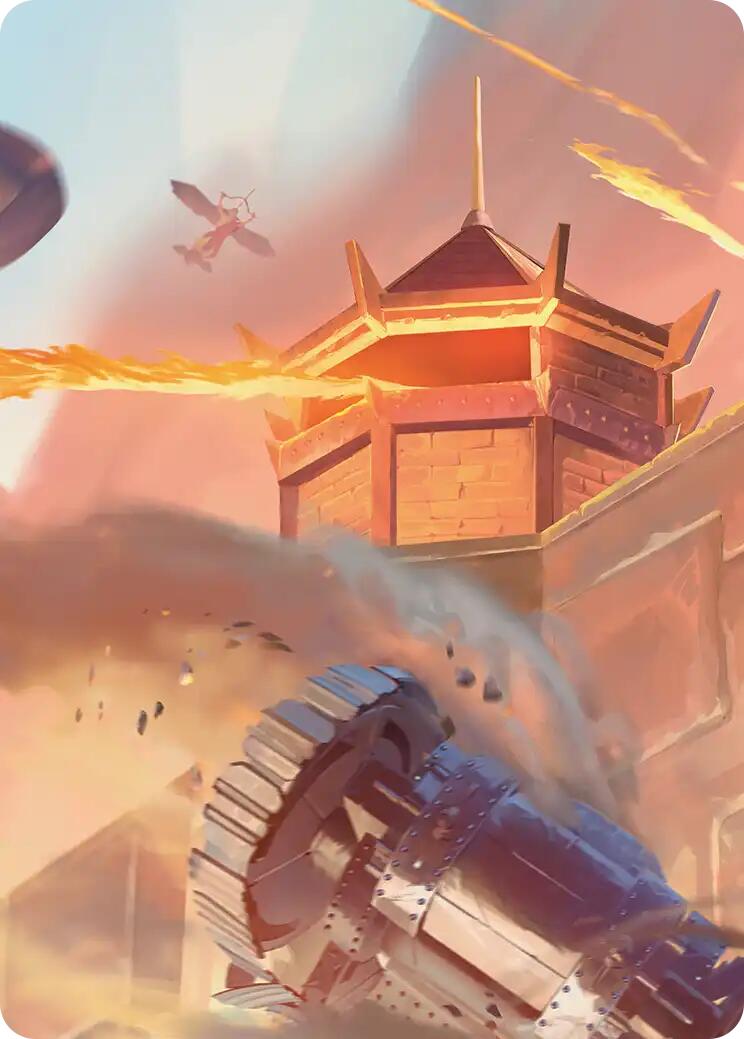 Fire Nation Turret Art Card [Avatar: The Last Airbender Art Series] | Tabernacle Games
