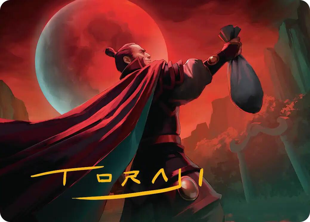 Zhao, the Moon Slayer Art Card (Gold-Stamped Signature) [Avatar: The Last Airbender Art Series] | Tabernacle Games