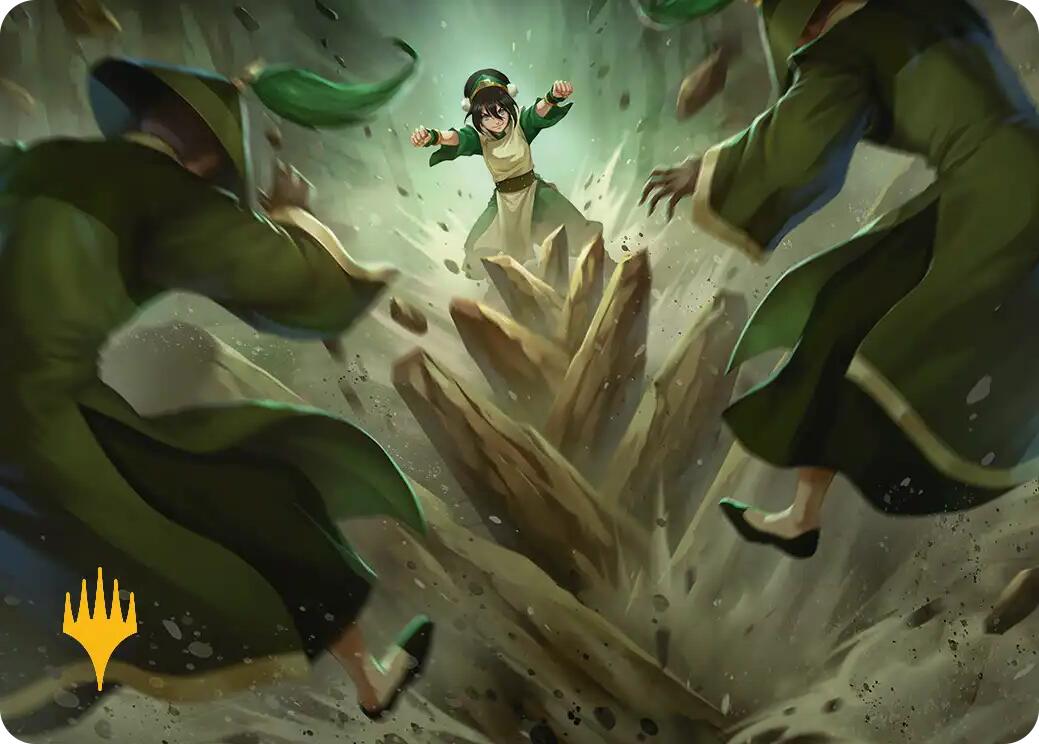 Rockalanche Art Card (Gold-Stamped Planeswalker Symbol) [Avatar: The Last Airbender Art Series] | Tabernacle Games