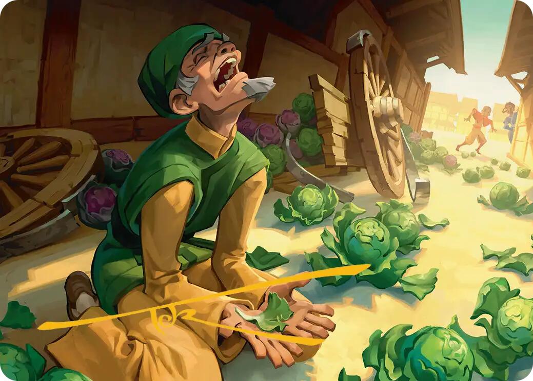 Unlucky Cabbage Merchant Art Card (Gold-Stamped Signature) [Avatar: The Last Airbender Art Series] | Tabernacle Games