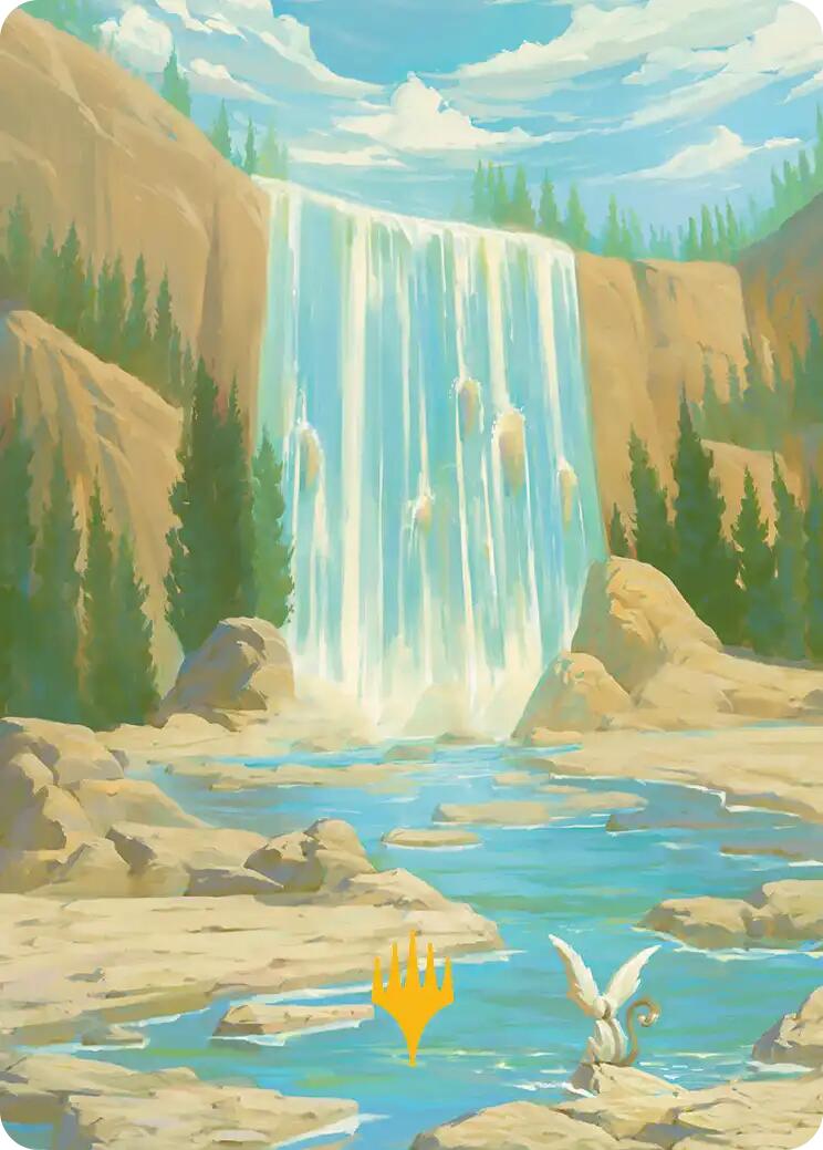 Island Art Card (Gold-Stamped Signature) [Avatar: The Last Airbender Art Series] | Tabernacle Games