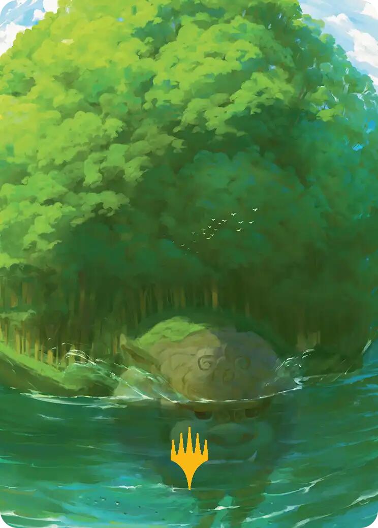 Forest Art Card (Gold-Stamped Planeswalker Symbol) [Avatar: The Last Airbender Art Series] | Tabernacle Games