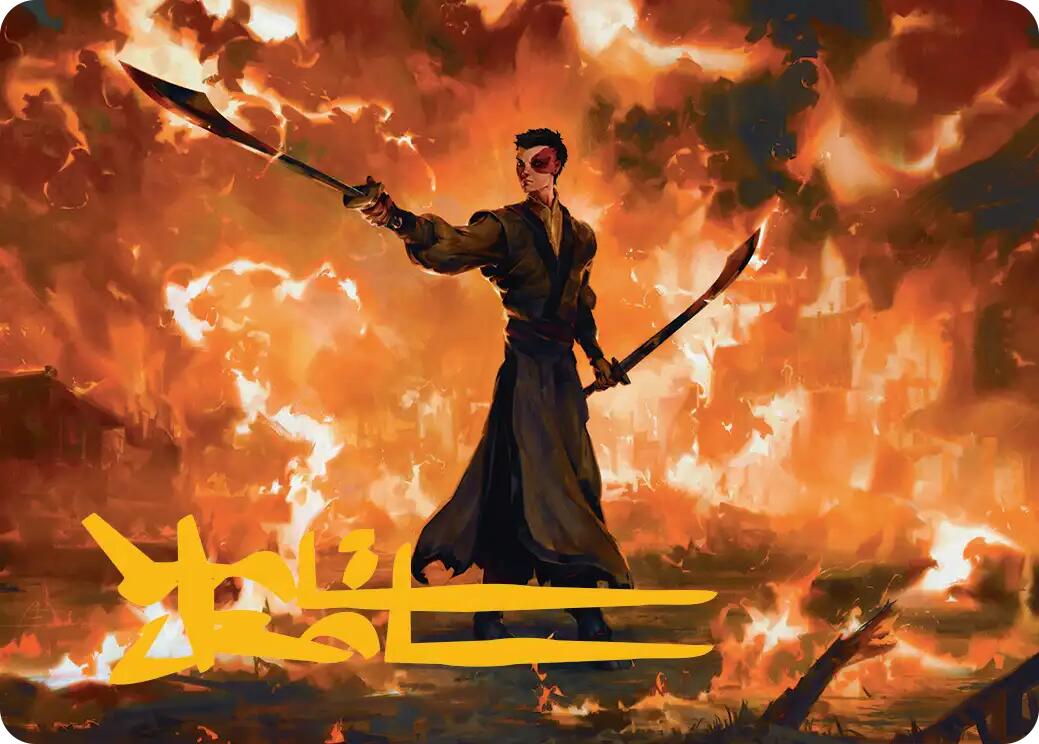 Zuko, Conflicted Art Card (Gold-Stamped Signature) [Avatar: The Last Airbender Art Series] | Tabernacle Games