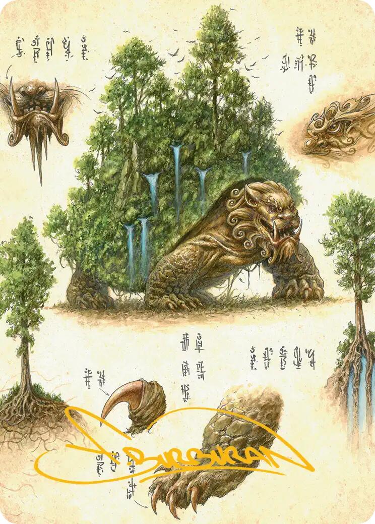 The Lion-Turtle Art Card (Gold-Stamped Signature) [Avatar: The Last Airbender Art Series] | Tabernacle Games