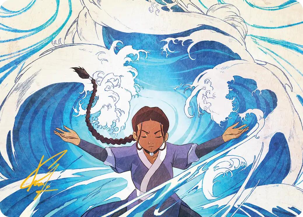 Katara, Water Tribe's Hope Art Card (Gold-Stamped Signature) [Avatar: The Last Airbender Art Series] | Tabernacle Games