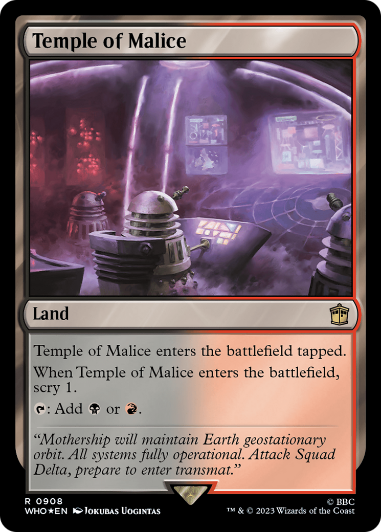 Temple of Malice (Surge Foil) [Doctor Who] | Tabernacle Games