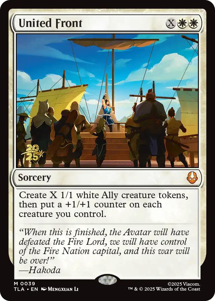 United Front [Avatar: The Last Airbender Prerelease Cards] | Tabernacle Games
