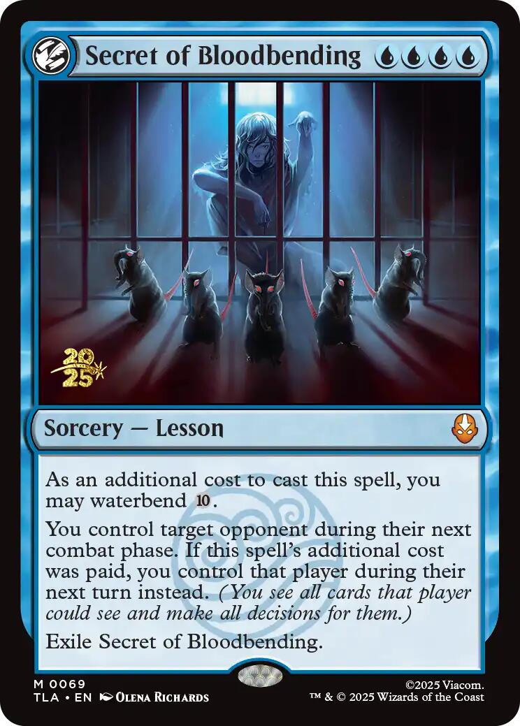 Secret of Bloodbending [Avatar: The Last Airbender Prerelease Cards] | Tabernacle Games