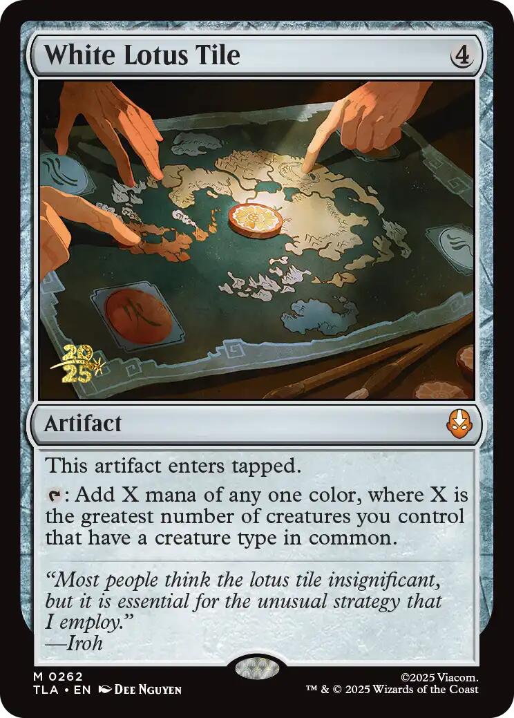 White Lotus Tile [Avatar: The Last Airbender Prerelease Cards] | Tabernacle Games
