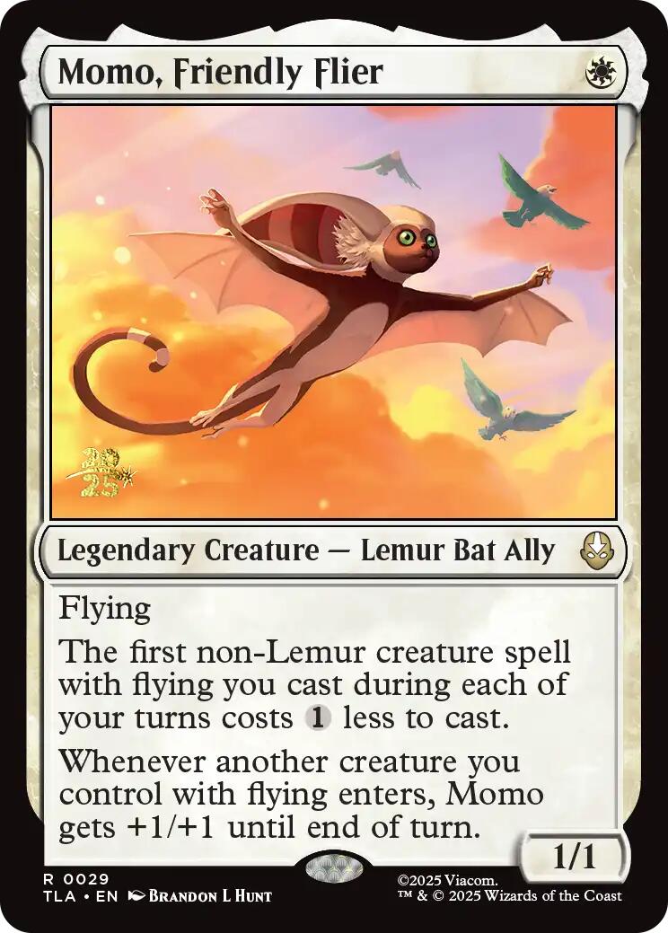 Momo, Friendly Flier [Avatar: The Last Airbender Prerelease Cards] | Tabernacle Games