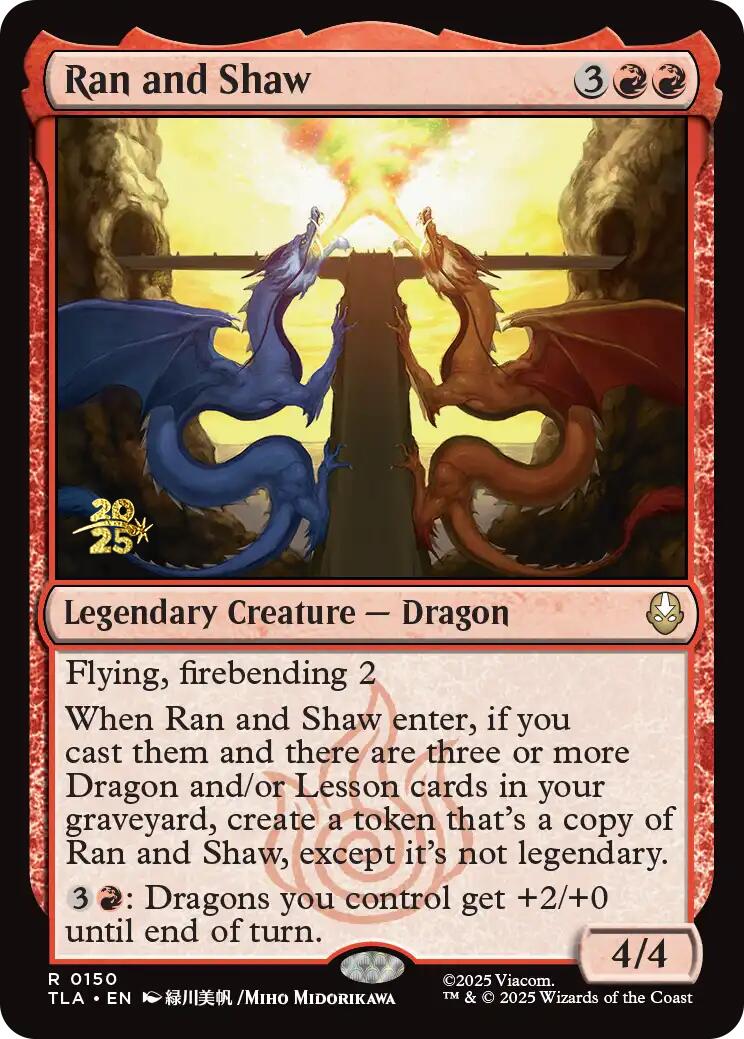 Ran and Shaw [Avatar: The Last Airbender Prerelease Cards] | Tabernacle Games