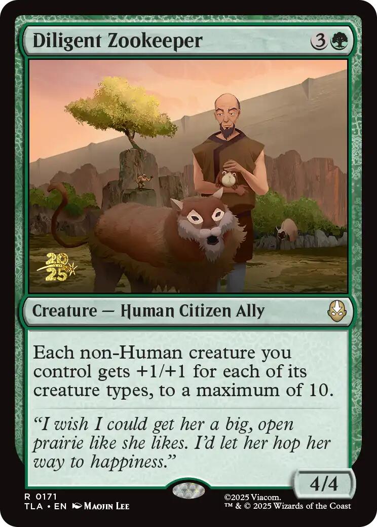 Diligent Zookeeper [Avatar: The Last Airbender Prerelease Cards] | Tabernacle Games