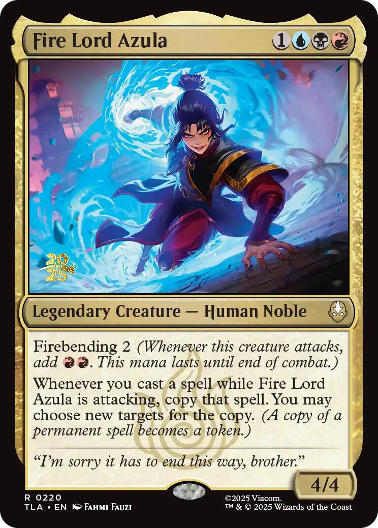 Fire Lord Azula [Avatar: The Last Airbender Prerelease Cards] | Tabernacle Games