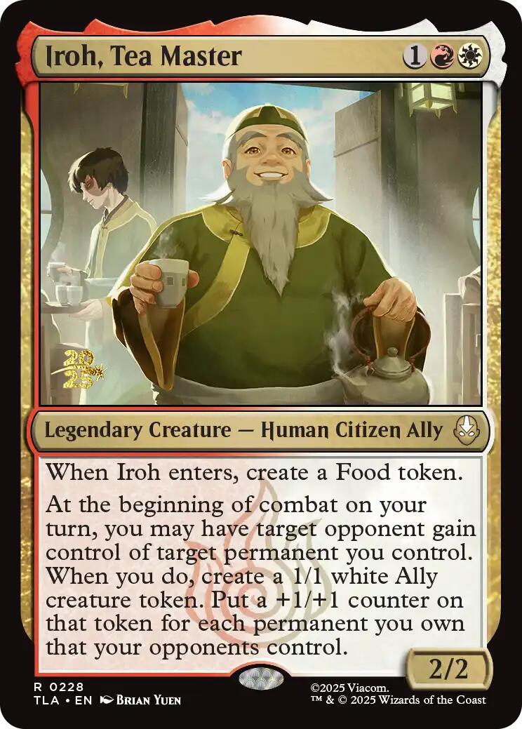 Iroh, Tea Master [Avatar: The Last Airbender Prerelease Cards] | Tabernacle Games