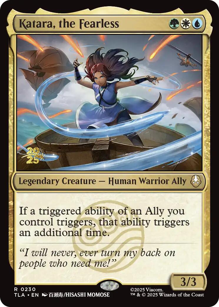 Katara, the Fearless [Avatar: The Last Airbender Prerelease Cards] | Tabernacle Games