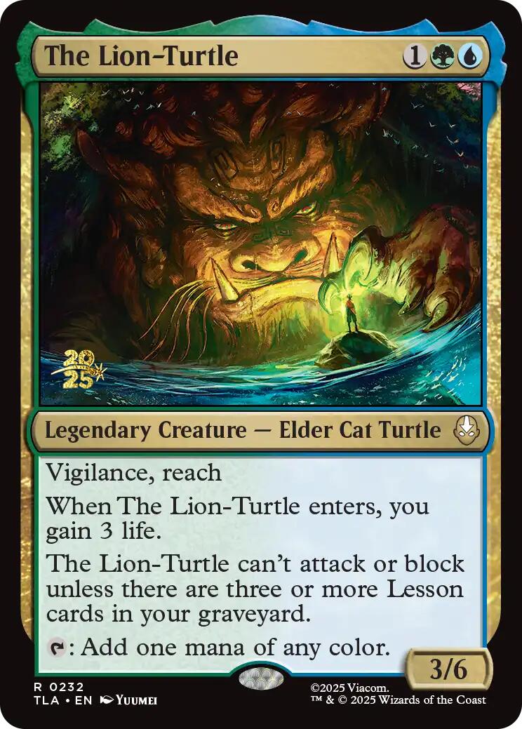 The Lion-Turtle [Avatar: The Last Airbender Prerelease Cards] | Tabernacle Games