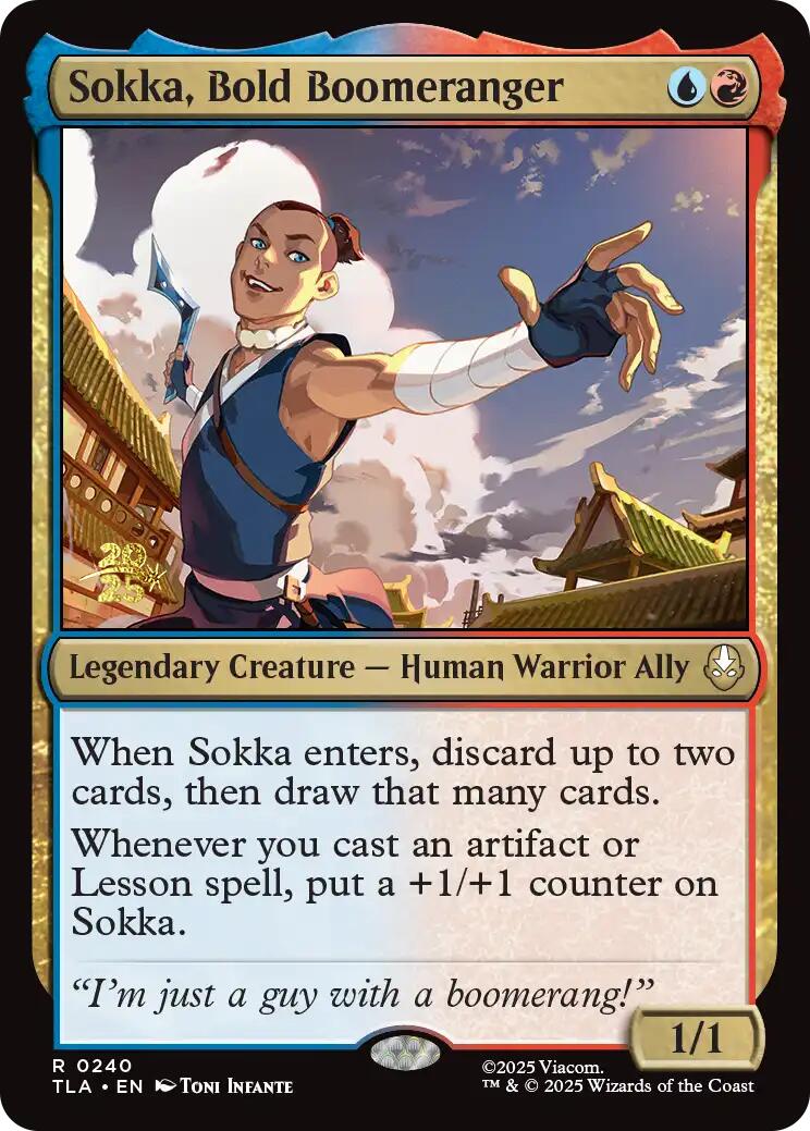 Sokka, Bold Boomeranger [Avatar: The Last Airbender Prerelease Cards] | Tabernacle Games