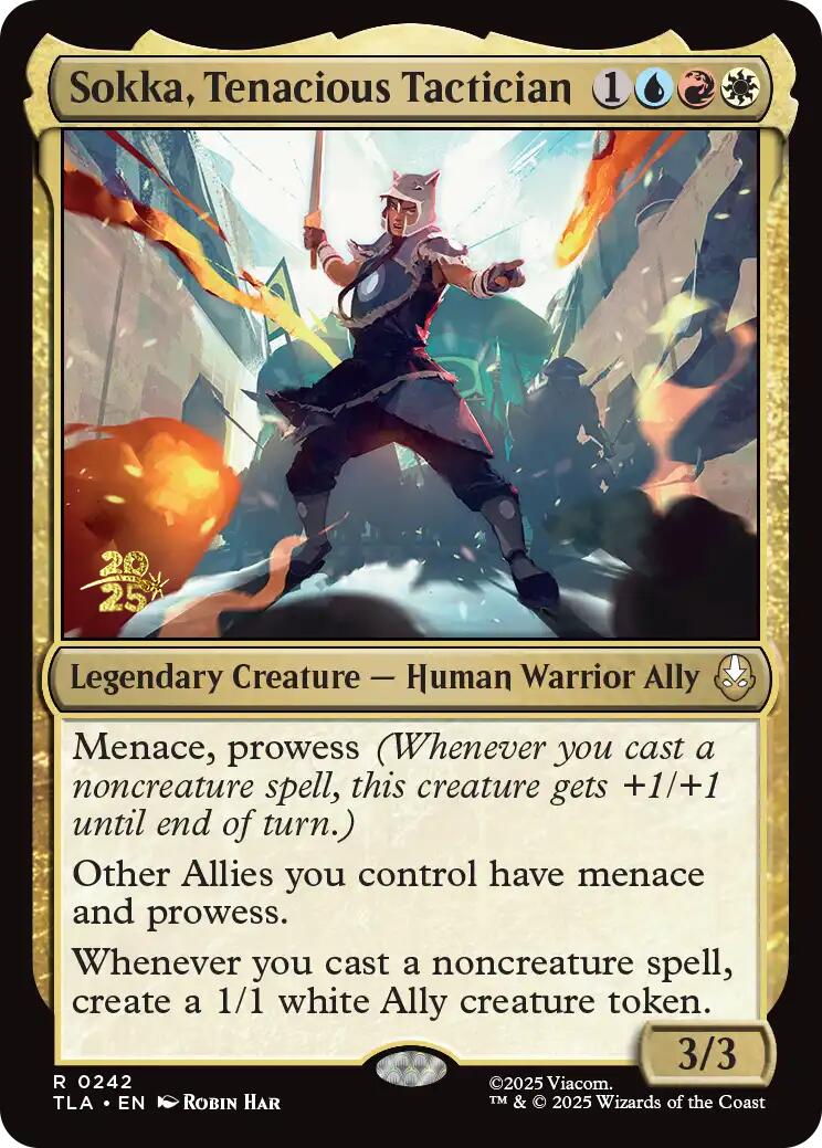 Sokka, Tenacious Tactician [Avatar: The Last Airbender Prerelease Cards] | Tabernacle Games