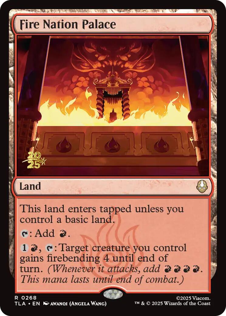 Fire Nation Palace [Avatar: The Last Airbender Prerelease Cards] | Tabernacle Games