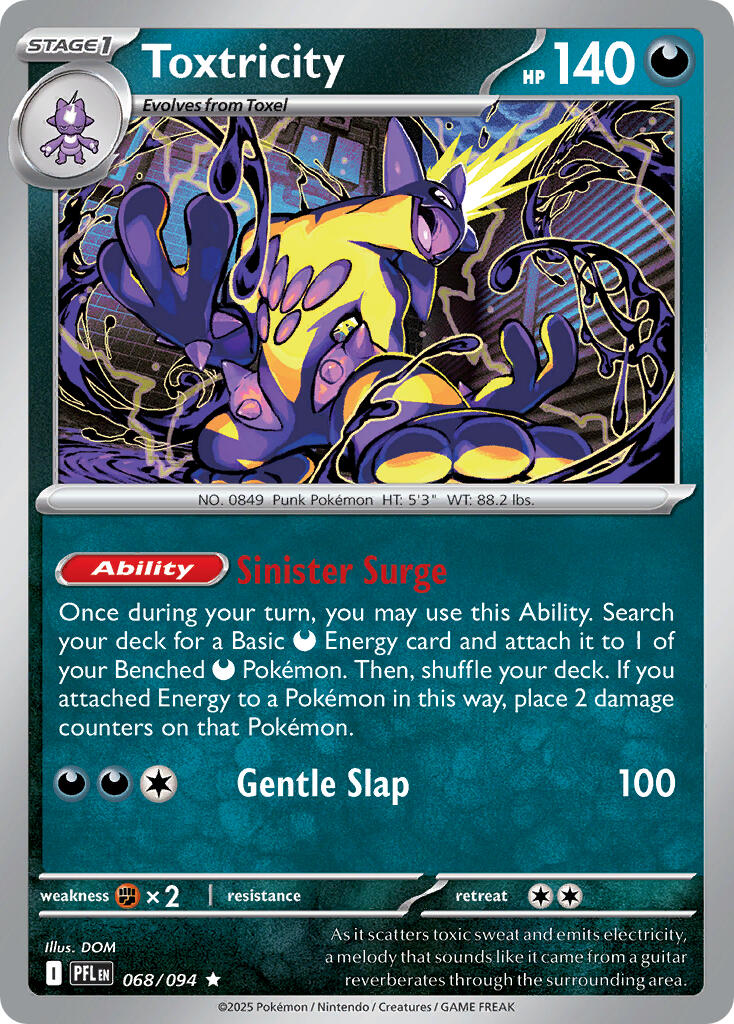 Toxtricity (068/094) (Theme Deck Exclusive) [Mega Evolution: Phantasmal Flames] | Tabernacle Games
