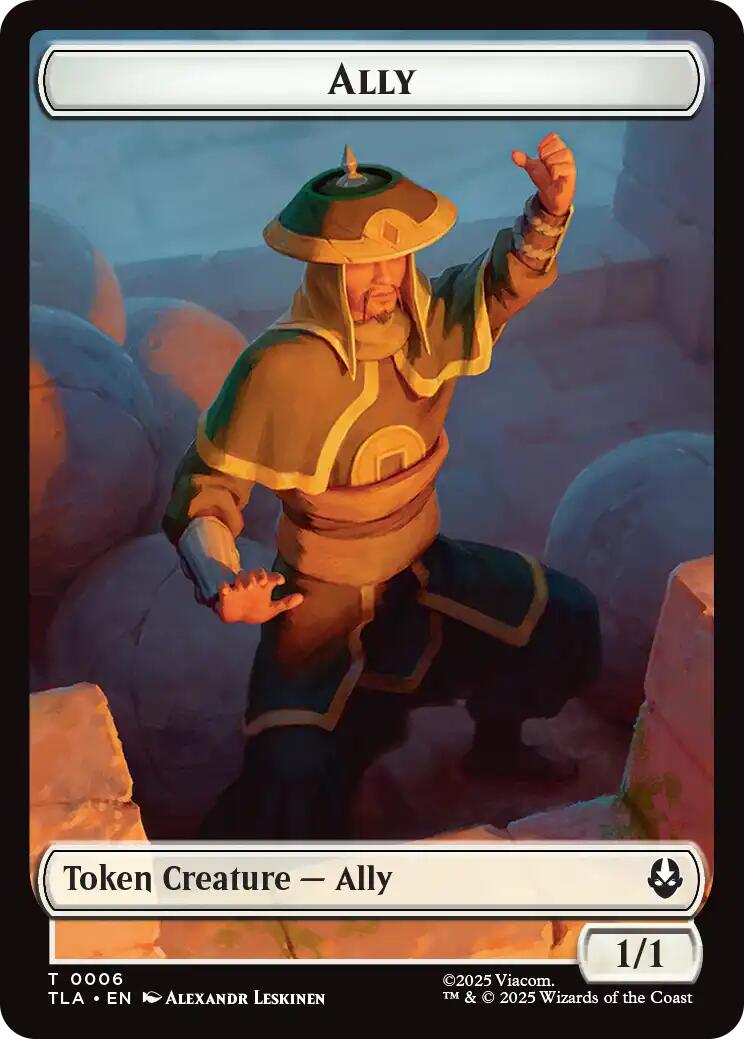 Ally (0006) // Clue (0017) Double-Sided Token [Avatar: The Last Airbender Tokens] | Tabernacle Games