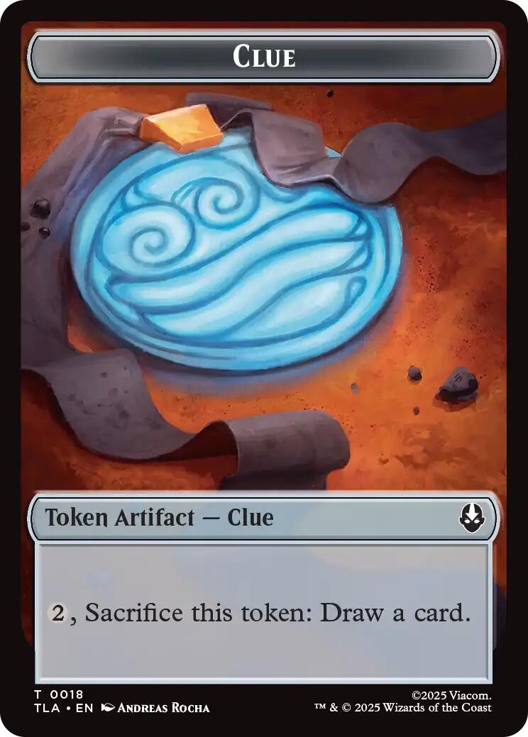 Ally (0007) // Clue (0018) Double-Sided Token [Avatar: The Last Airbender Tokens] | Tabernacle Games