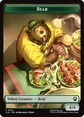 Bear // Food (0020) Double-Sided Token [Avatar: The Last Airbender Tokens] | Tabernacle Games