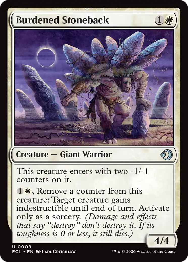Burdened Stoneback [Lorwyn Eclipsed] | Tabernacle Games