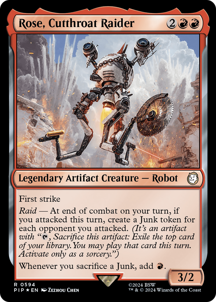 Rose, Cutthroat Raider (Surge Foil) [Fallout] | Tabernacle Games