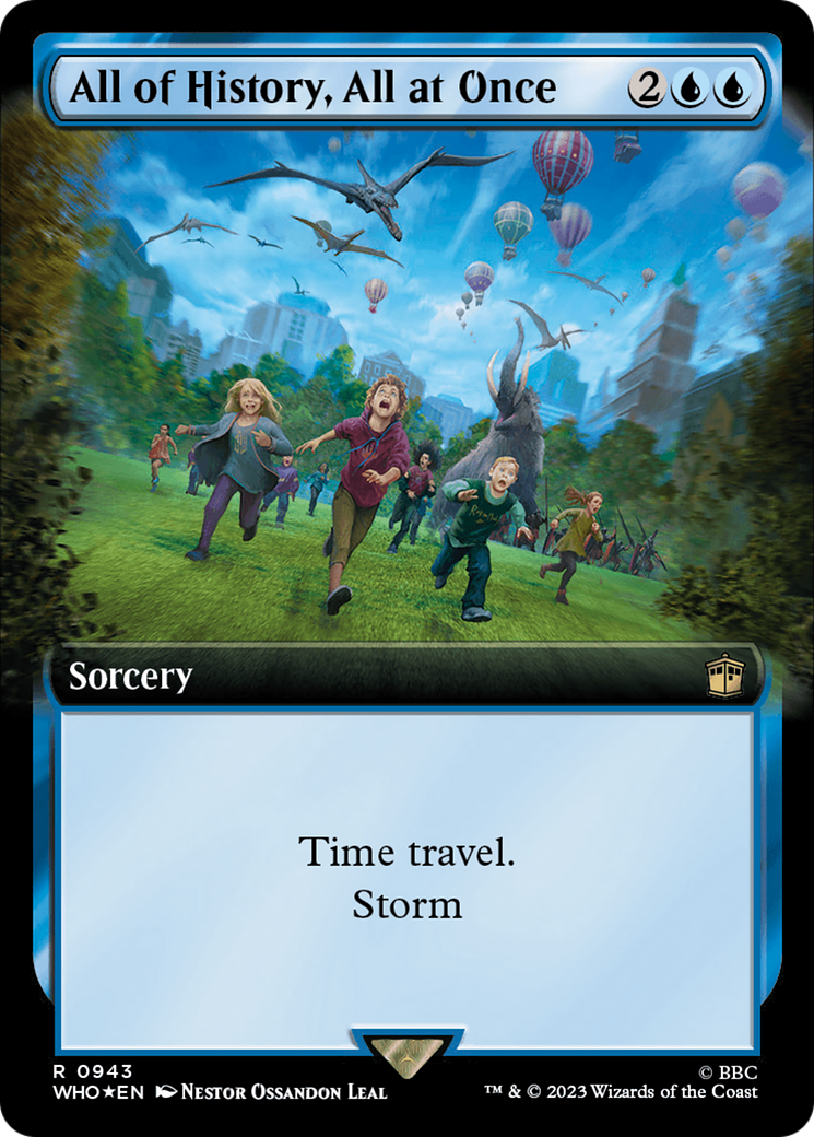 All of History, All at Once (Extended Art) (Surge Foil) [Doctor Who] | Tabernacle Games