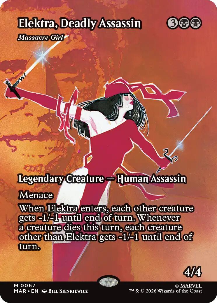 Elektra, Deadly Assassin - Massacre Girl (Borderless) [Marvel Universe: Eternal-Legal] | Tabernacle Games