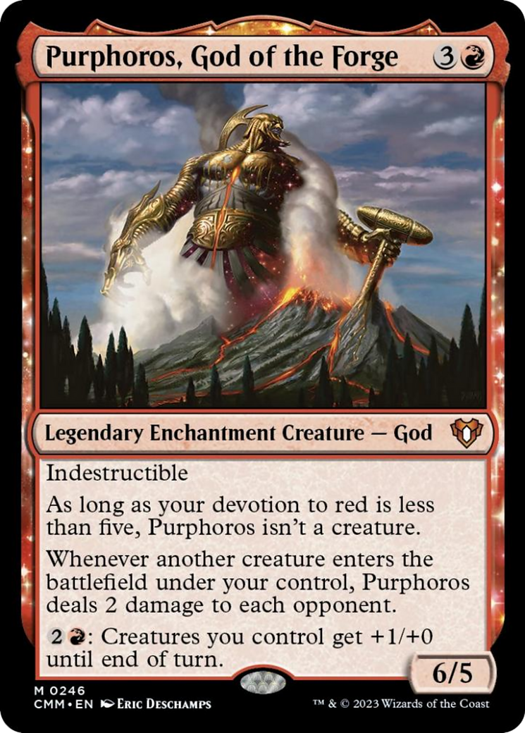 Purphoros, God of the Forge [Commander Masters] | Tabernacle Games