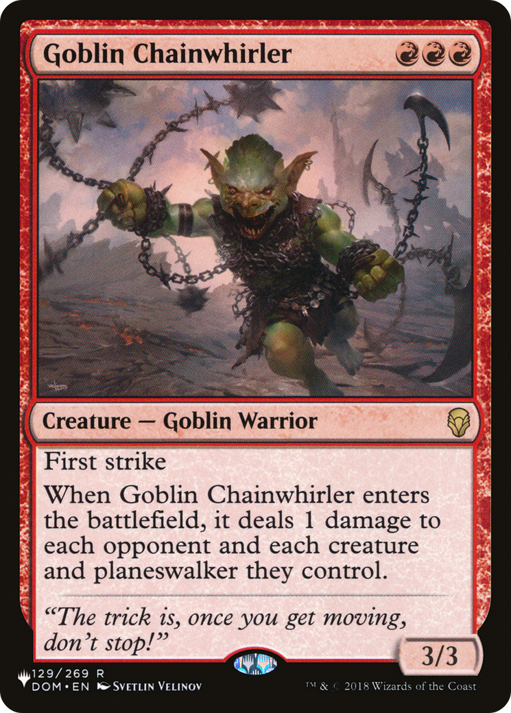 Goblin Chainwhirler [The List] | Tabernacle Games