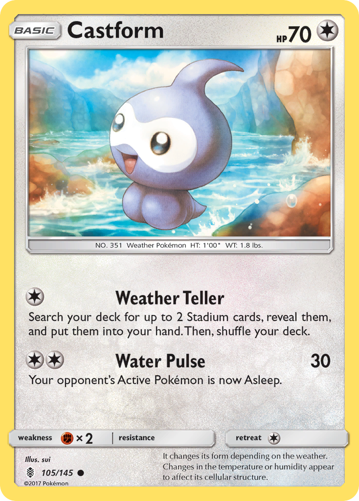 Castform (105/145) [Sun & Moon: Guardians Rising] | Tabernacle Games