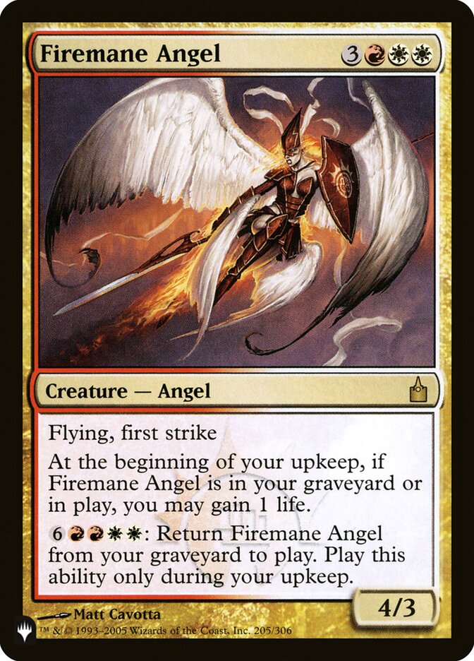 Firemane Angel [The List] | Tabernacle Games