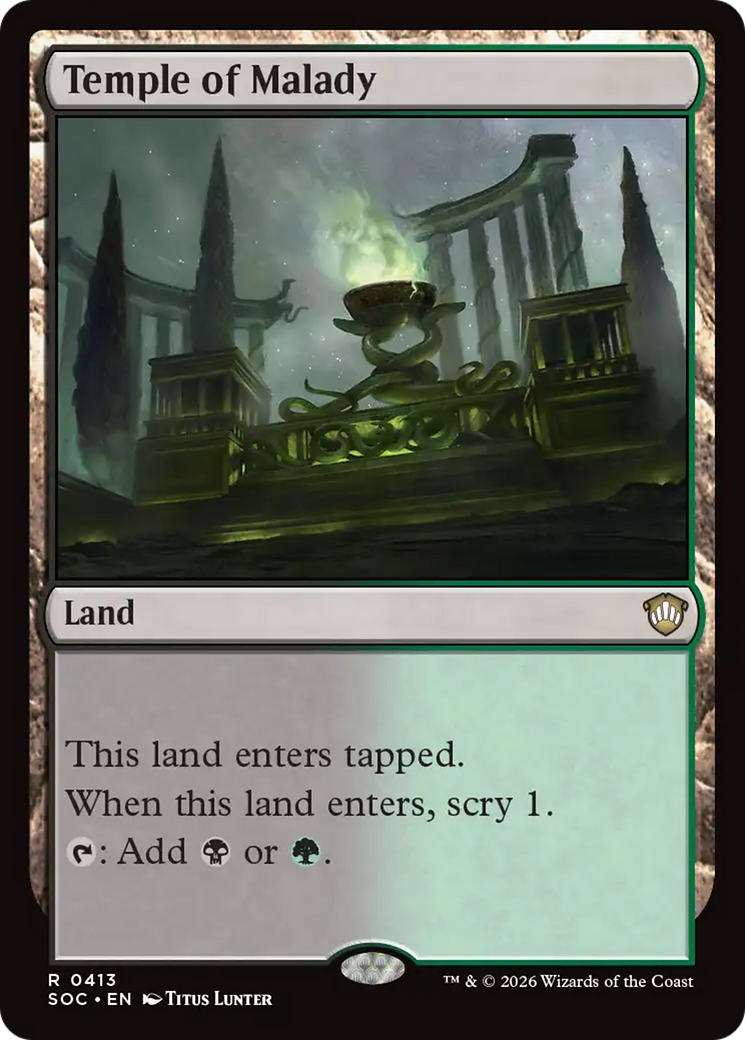 Temple of Malady [Secrets of Strixhaven Commander] | Tabernacle Games
