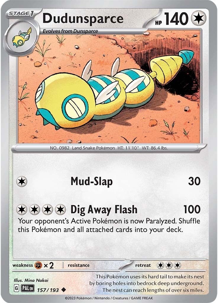 Dudunsparce (157/193) [Scarlet & Violet: Paldea Evolved] | Tabernacle Games