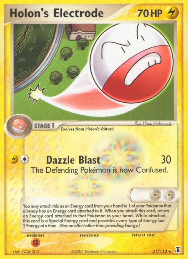 Holon's Electrode (21/113) [EX: Delta Species] | Tabernacle Games