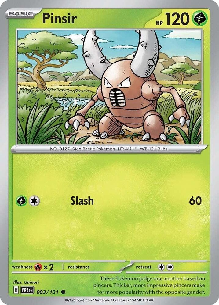 Pinsir (003/131) [Scarlet & Violet: Prismatic Evolutions] | Tabernacle Games