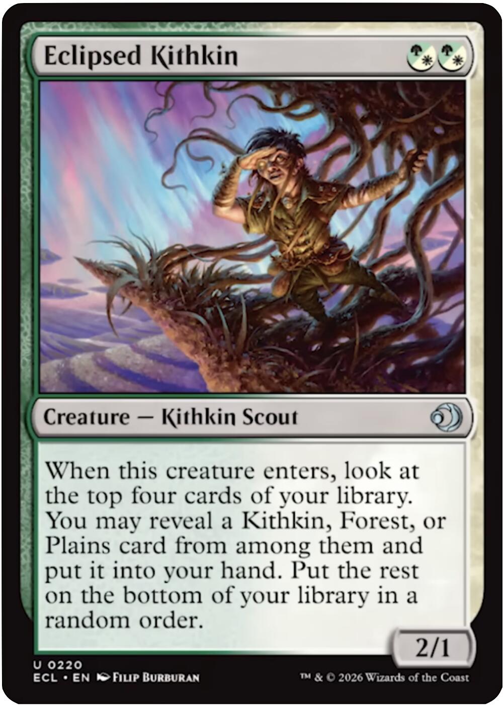 Eclipsed Kithkin [Lorwyn Eclipsed] | Tabernacle Games