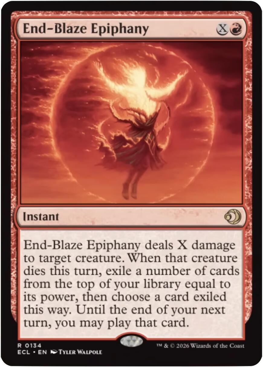 End-Blaze Epiphany [Lorwyn Eclipsed] | Tabernacle Games