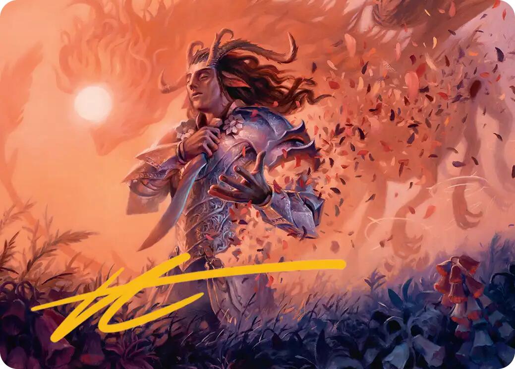 Rhys, the Evermore Art Card (Gold-Stamped Signature) [Lorwyn Eclipsed Art Series] | Tabernacle Games