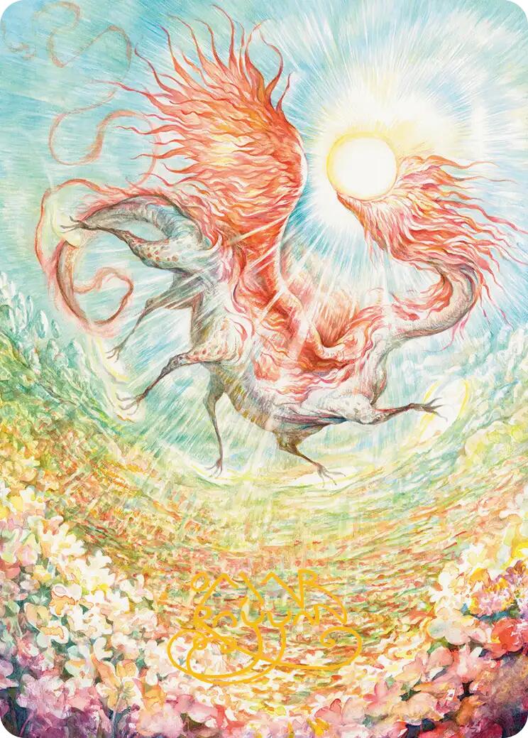 Eirdu, Carrier of Dawn Art Card (Gold-Stamped Signature) [Lorwyn Eclipsed Art Series] | Tabernacle Games